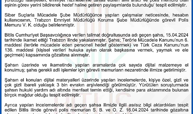 Bitlis Valiliği ve EGM'den 'Bombacı Mülayim' açıklaması