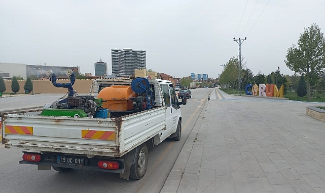 Çorum'da bu sene vektörel mücadeleye erken başlandı