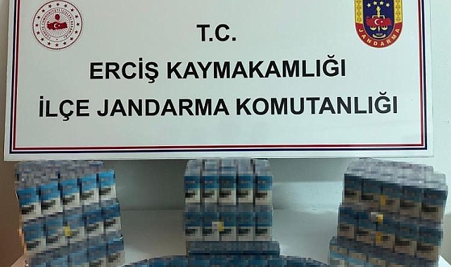 Erciş'te 520 paket kaçak sigara ele geçirildi