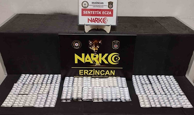 Erzincan'da 750 adet uyuşturucu hap ele geçirildi