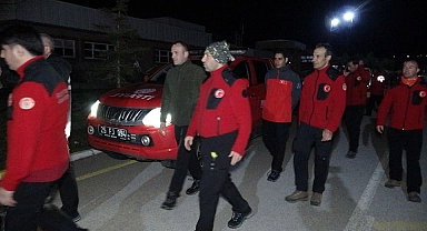 Erzurum Büyükşehir Belediyesi arama ve kurtarma ekipleri Antalya'da
