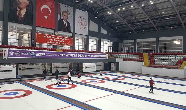 Erzurum'da curling heyecanı