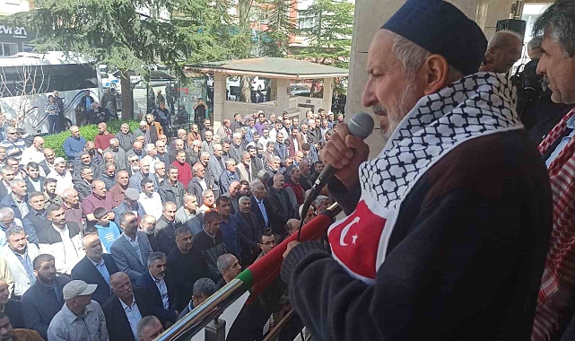 Filistin'de hayatını kaybedenler için gıyabi cenaze namazı kılındı