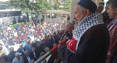 Filistin'de hayatını kaybedenler için gıyabi cenaze namazı kılındı