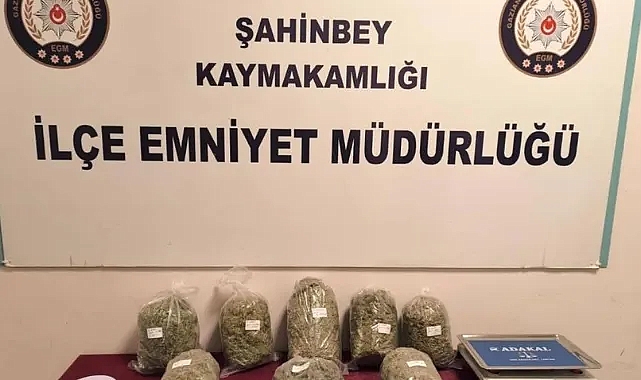 Gaziantep'te 7 kilo esrar ele geçirildi: 3 gözaltı