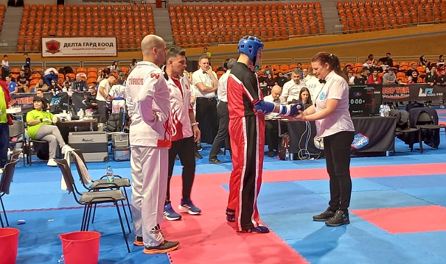 Gedizli kick boksçu Avrupa ikincisi oldu