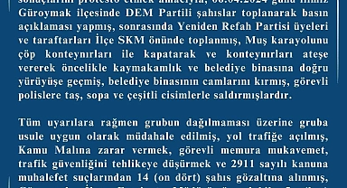 Güroymak olaylarının ardından Valilikten açıklama