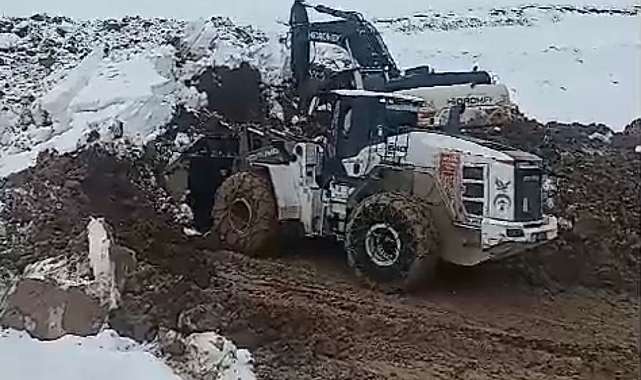 Hakkari'de heyelan meydana geldi