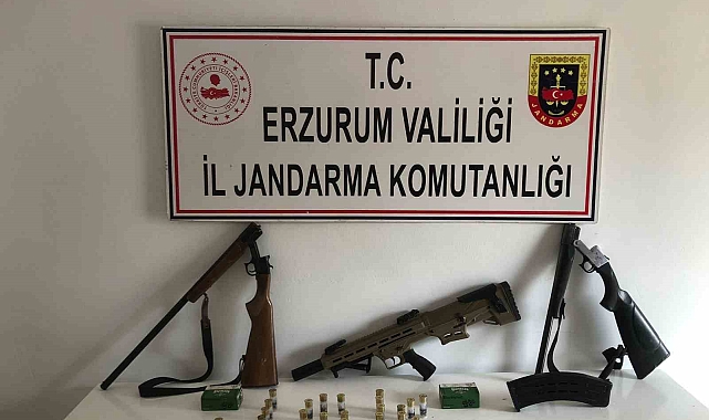 Jandarma Erzurum'da 2 kişi yakaladı
