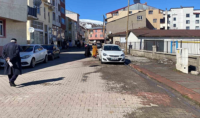 Karlıova'da kış bitti, bahar temizliği başladı