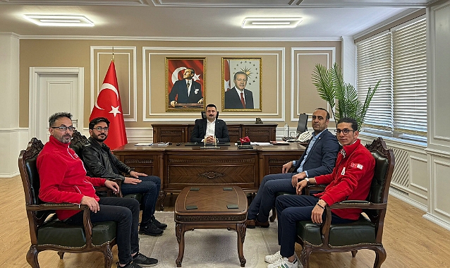 Kızılay’dan Diyadin Kaymakamı Mustafa Karali’ye ziyaret