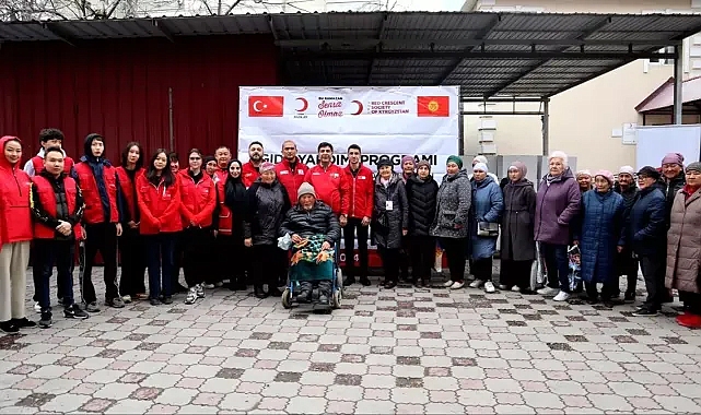 Kızılay'ın Gıda Yardımı bu kez Kırgızistan'da