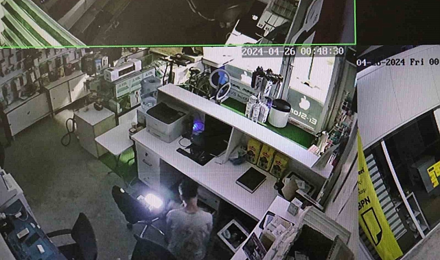 Malatya'da bir iş merkezinde hırsızlık yapan şahıs yakalandı