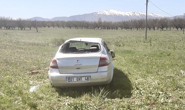 Malatya'da otomobil takla attı, 2 yaralı