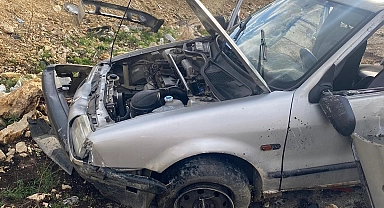 Malatya'da sürücü direksiyon hakimiyetini kaybetti araç devrildi;6 yaralı
