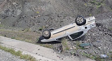 Malatya'da tarfik kazası; otomobil takla attı 4 yaralı