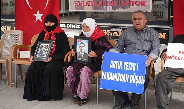 Muş'ta evlat nöbeti devam ediyor