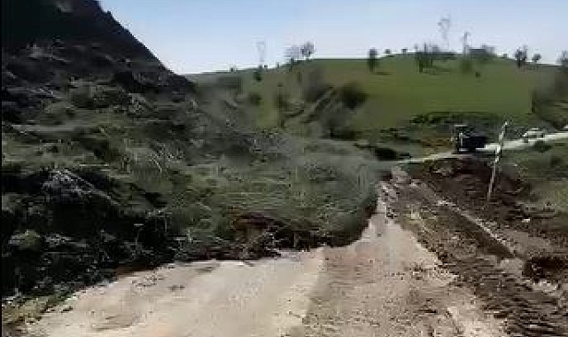 Muş'ta heyelan yolların kapanmasına neden oldu