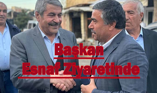 Patnos Belediye Başkanı Abdulhalik Taşkın Esnaf Ziyaretinde