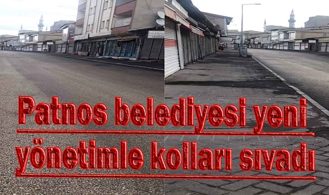 Patnos belediyesi yeni yönetimle kolları sıvadı