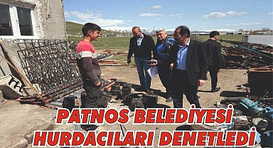 Patnos Belediyesi İş Makinelerinin Parçaları Hurdacılar da çıktı