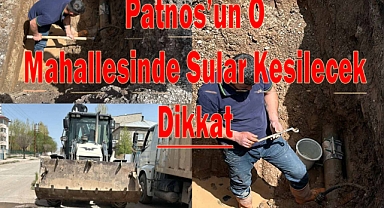 Patnos'ta Su Kesintisi Uyarısı Dikkat!