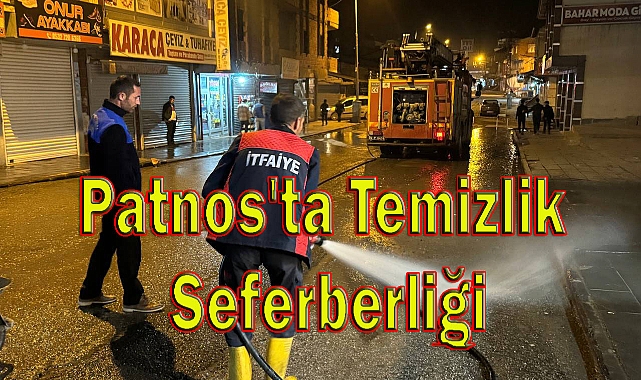 Patnos'ta Temizlik Seferberliği: Yeni Yönetim İlçe Merkezini Suyla Yıkıyor!