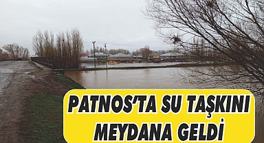 Patnos'ta yoğun yağışlar su taşkınına yol açtı