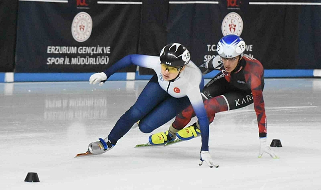 Short Track Türkiye şampiyonası, Erzurum'da başladı