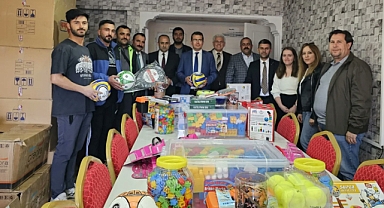 Tutak’ta okullara spor malzemesi desteği verildi