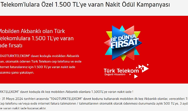 Üzerine kayıtlı hattı olanlar! Banka tek şarta 1500 TL NAKİT iade yapacak