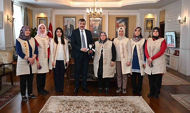 Vali Çiftçi kadın girişimcileri kabul etti