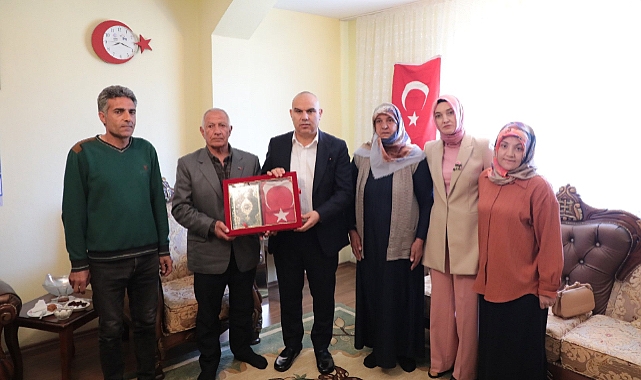 Vali Koç Şehit ailelerini unutmadı