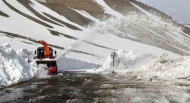 Van-Bahçesaray kara yolunda çalışmalar devam ediyor