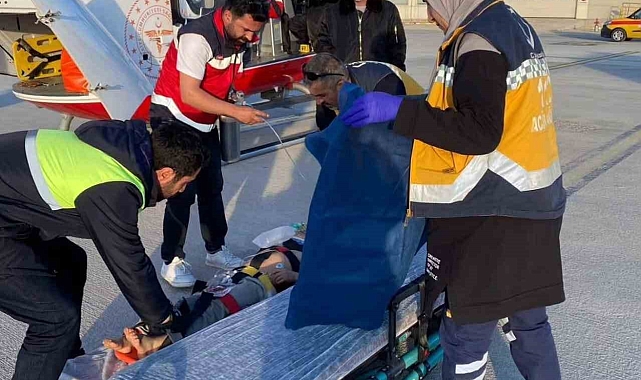 Van Bahçesaray'da 7 yaşındaki çocuk için helikopter havalandı
