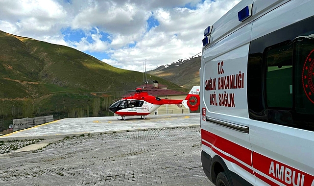 Van'da Ambulans helikopter 4 ayda 61 hasta taşıdı