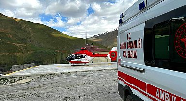 Van'da Ambulans helikopter 4 ayda 61 hasta taşıdı