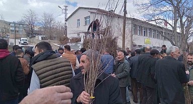 Van'da çiftçilere meyve fidanı dağıtımı