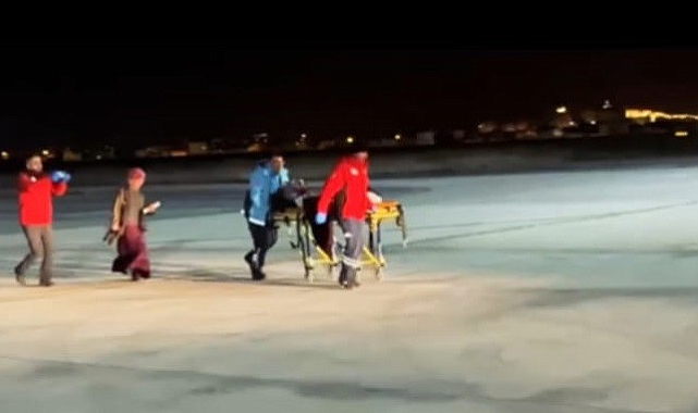 Van'da kalp krizi geçiren hasta için Sikorsky helikopter havalandı