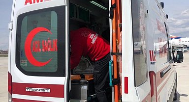 Vanlı hasta bebek için ambulans uçak havalandı