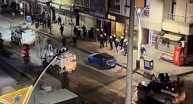 Yüksekova'da izinsiz yürüyüşe polis müdahalesi