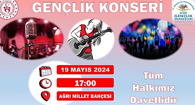 Ağrı’da 19 Mayıs Gençlik Konseri