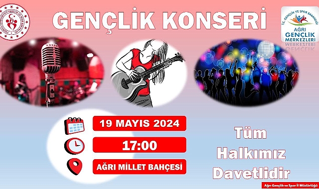 Ağrı’da 19 Mayıs Gençlik Konseri