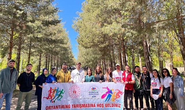 Ağrı'da 19 Mayıs Oryantiring yarışı ile renklendi