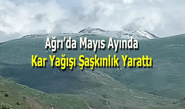 Ağrı'da Mayıs  Ayında Kar Yağışı Şaşkınlık Yarattı