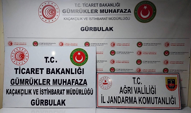 Ağrı’da piyasa değeri 7 milyon 120 bin TL külçe altın ele geçirildi