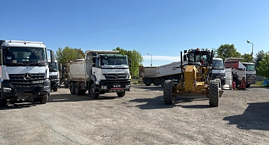 Ağrı’da yeni stabilize yol yapım çalışmaları devam ediyor