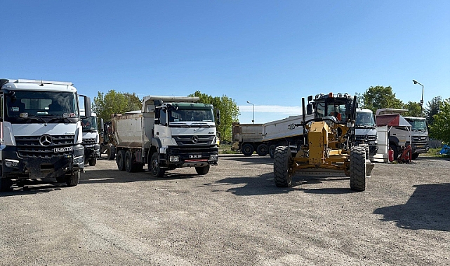 Ağrı’da yeni stabilize yol yapım çalışmaları devam ediyor