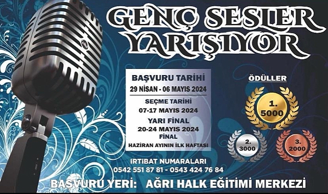 Ağrı’nın Genç Sesleri Yarışıyor