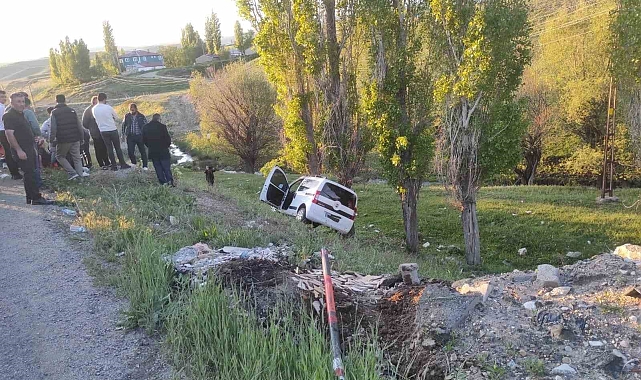 Ağrı'da yola çıkan inek kazaya neden oldu: 6 yaralı